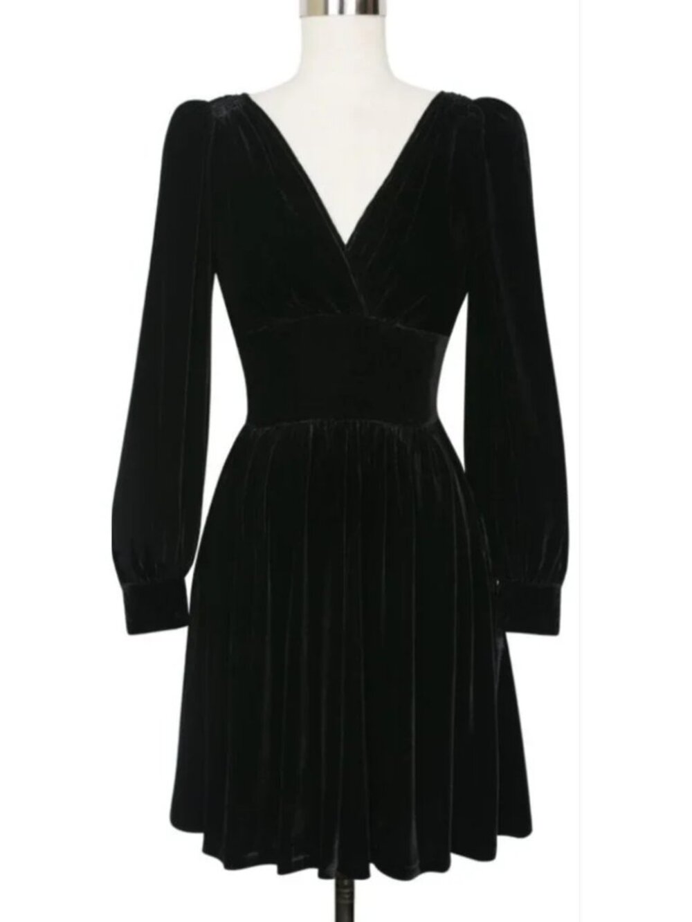 Trashy Diva Black Velvet Bianca Dress Sz 8